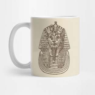 Tutankhamun mask on pointillism technique Mug